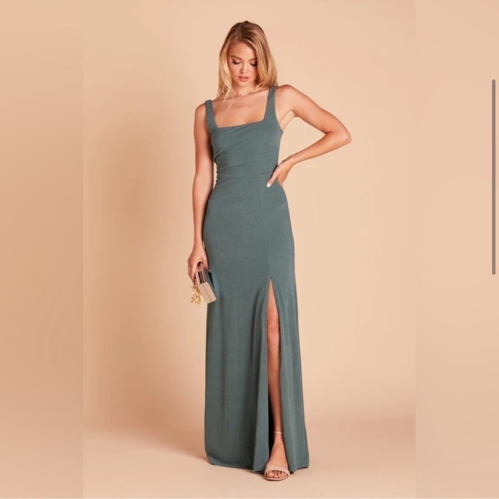 Birdy Grey Alex Convertible Maxi Dress Sea Glass Green Formal Bridesmaid Medium